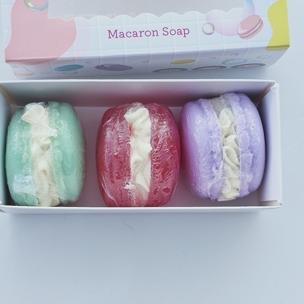 OlliePop macaroni soap 3 piece gift set - Picture 6 of 7